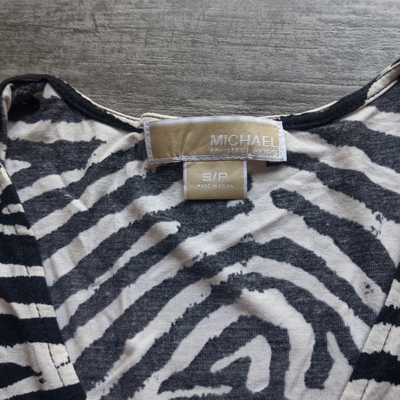 MMK MICHAEL KORS Printed Dolman Sleeves Blouse Top - Picture 4 of 5